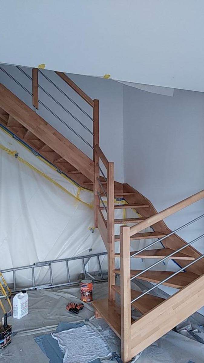 Travaux de rénovation d'escalier Tarare